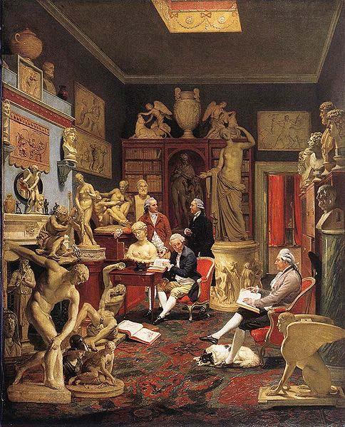 Johann Zoffany Charles Towneley in his Sculpture Gallery Sweden oil painting art